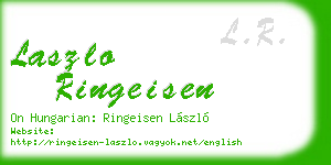 laszlo ringeisen business card